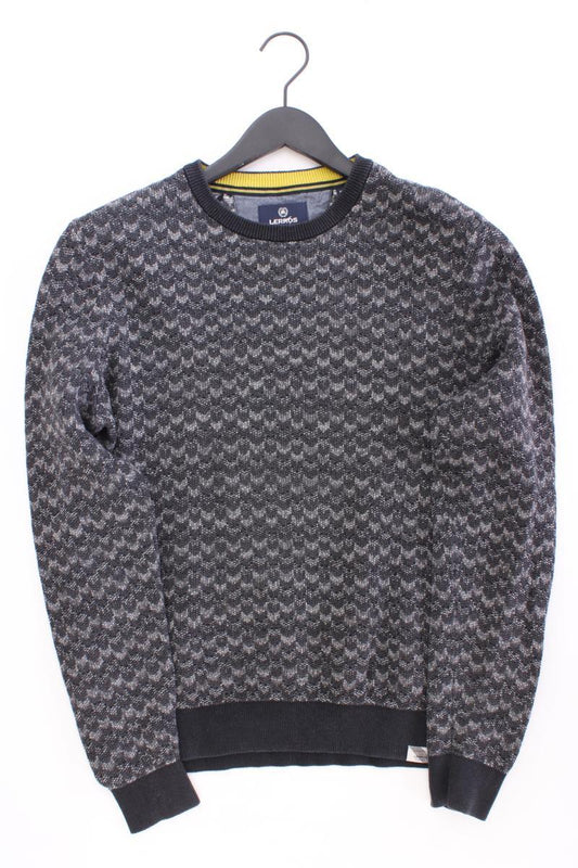 Lerros Feinstrickpullover für Herren Gr. M grau aus Baumwolle