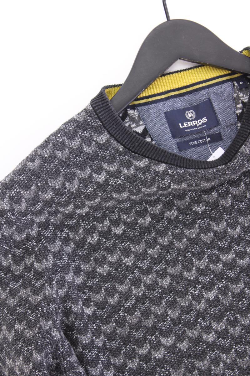 Lerros Feinstrickpullover für Herren Gr. M grau aus Baumwolle