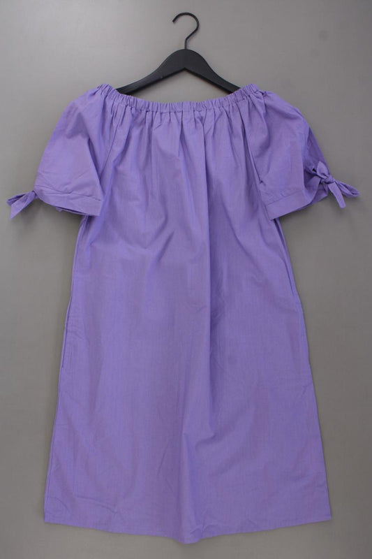 Ada Gatti Kleid Gr. M neuwertig Kurzarm mit Carmen-Ausschnitt lila