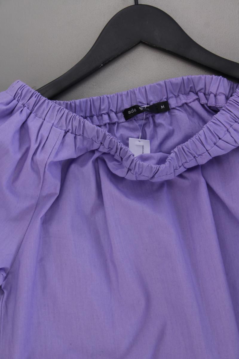 Ada Gatti Kleid Gr. M neuwertig Kurzarm mit Carmen-Ausschnitt lila
