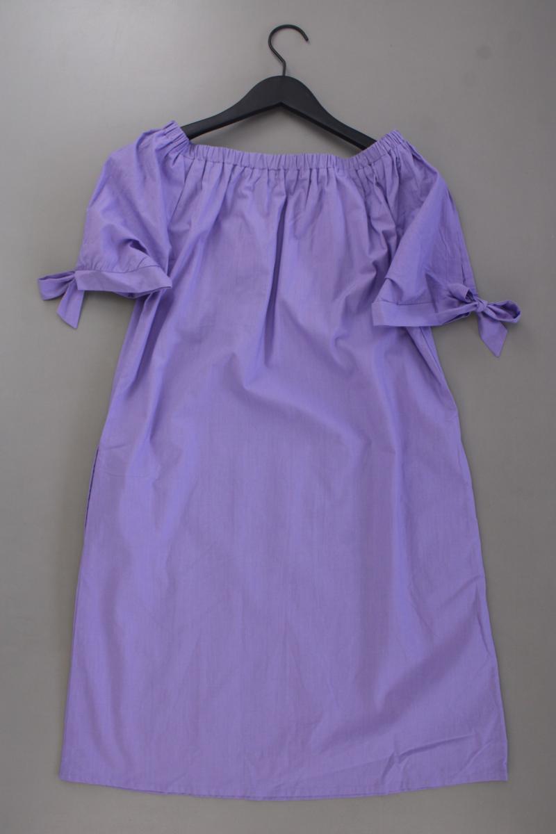 Ada Gatti Kleid Gr. M neuwertig Kurzarm mit Carmen-Ausschnitt lila