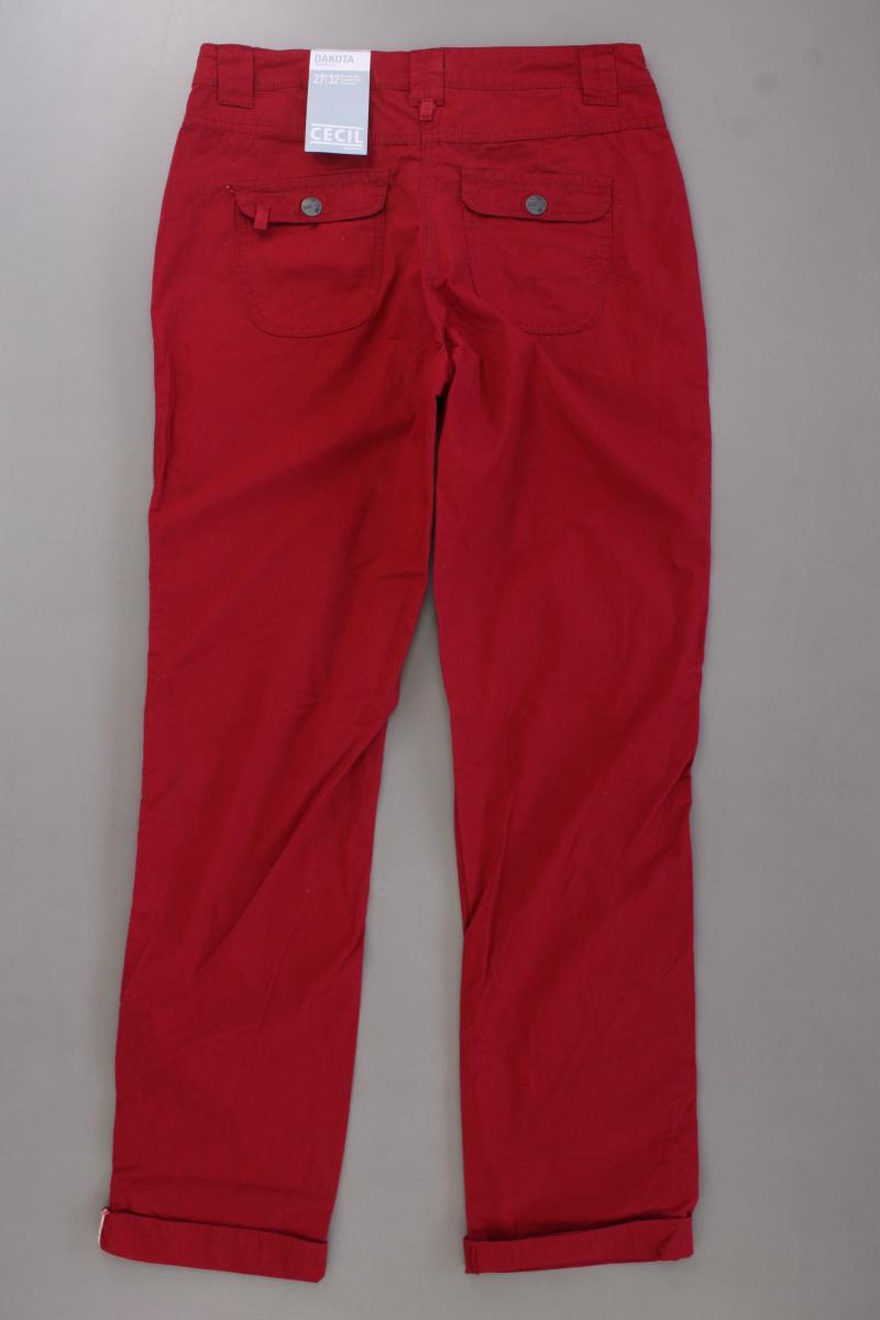 Cecil Hose Gr. W27/L32 neu mit Etikett Modell Dakota rot aus Baumwolle
