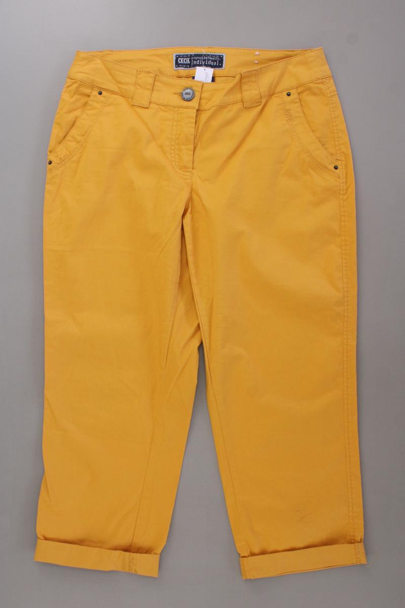 Cecil 7/8 Hose Gr. W27 gelb aus Baumwolle