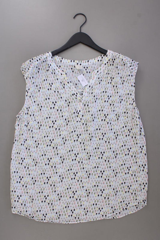Taifun Bluse mit Ananasmuster Gr. 46 Ärmellos mehrfarbig