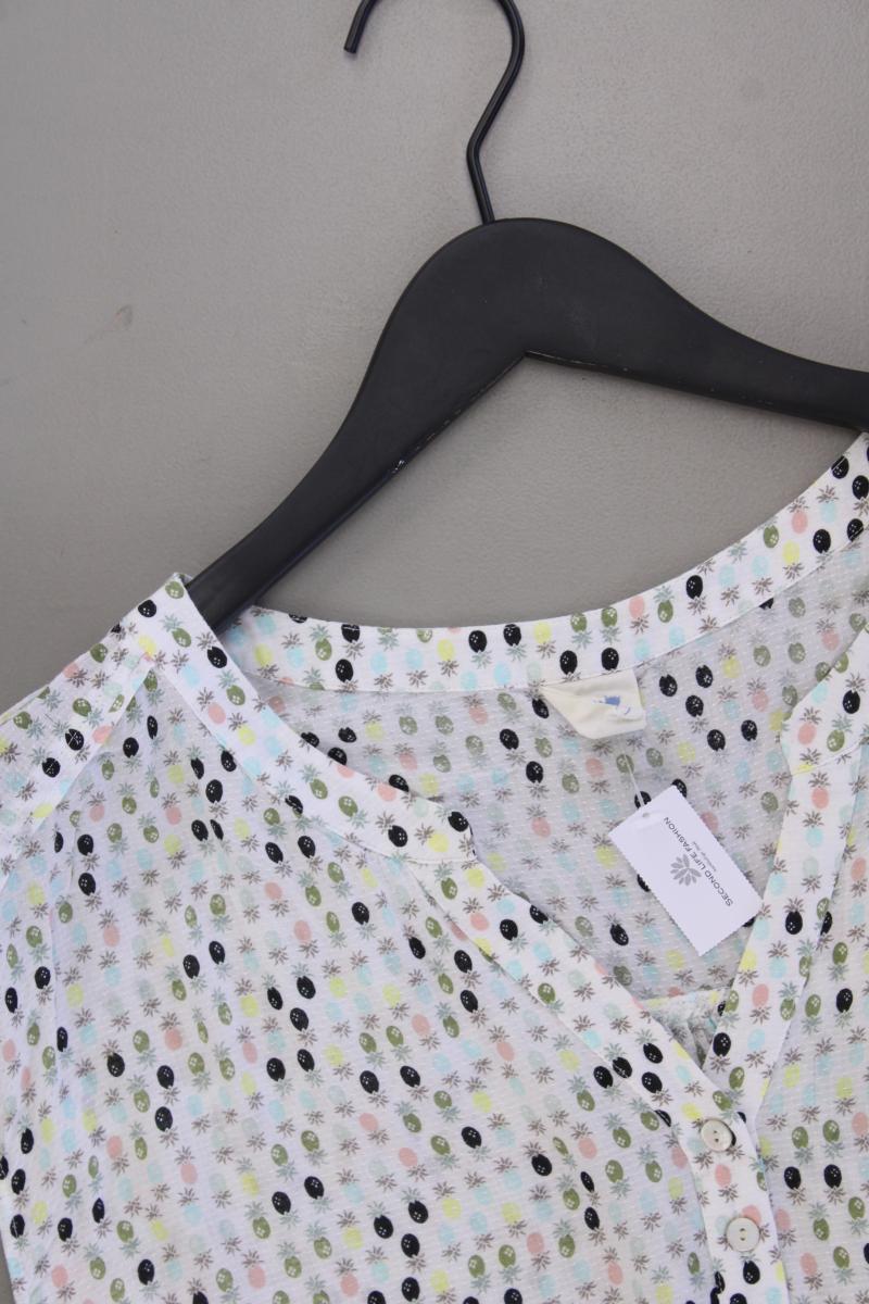 Taifun Bluse mit Ananasmuster Gr. 46 Ärmellos mehrfarbig