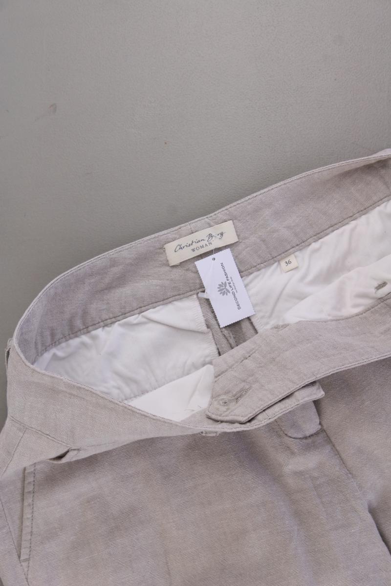 Christian Berg Leinenhose Gr. 36 neuwertig grau
