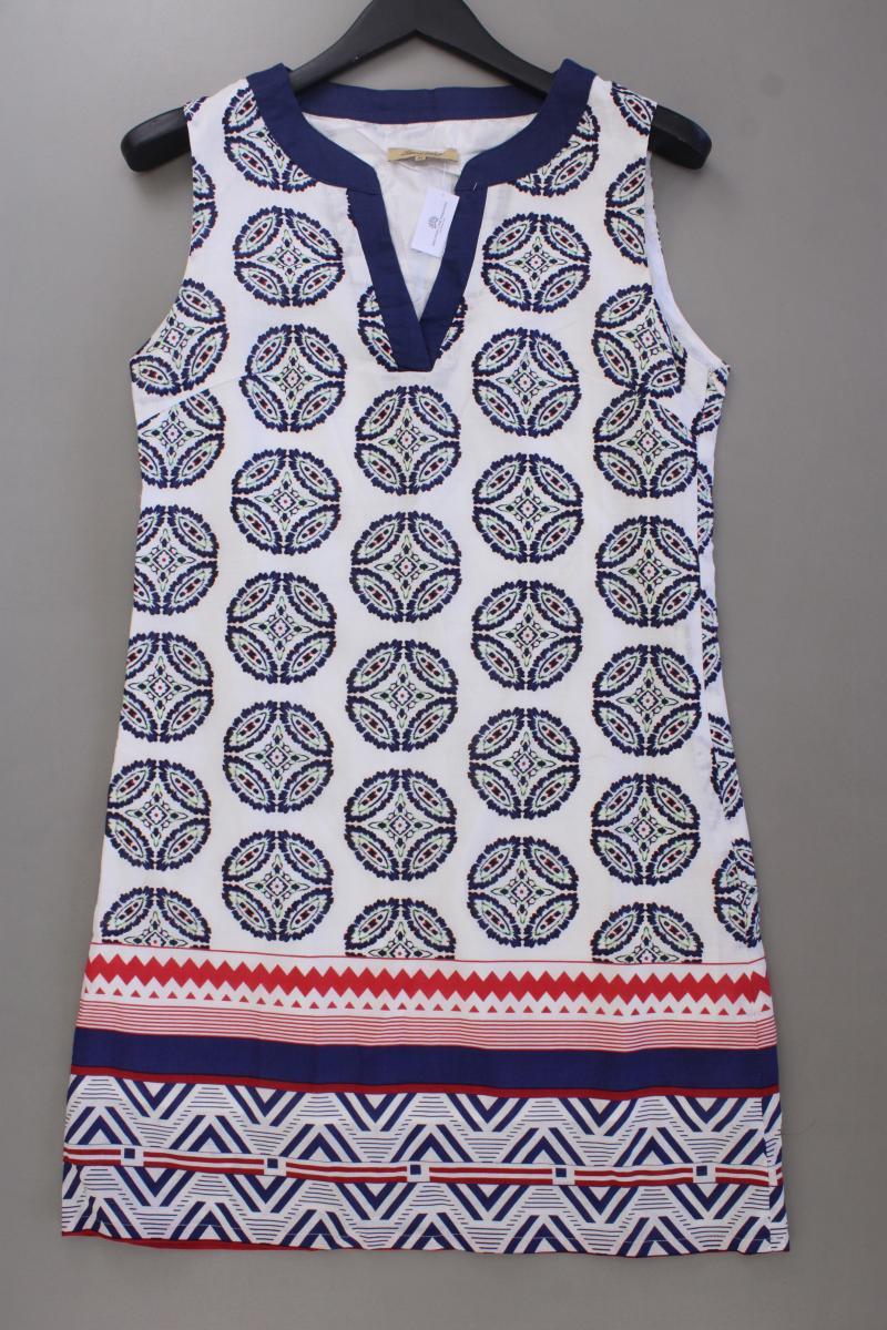 Sweet Miss Kleid mit Leinen Gr. M geometrisches Muster neuwertig Ärmellos