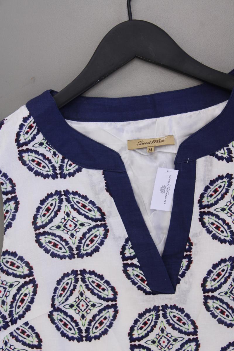 Sweet Miss Kleid mit Leinen Gr. M geometrisches Muster neuwertig Ärmellos