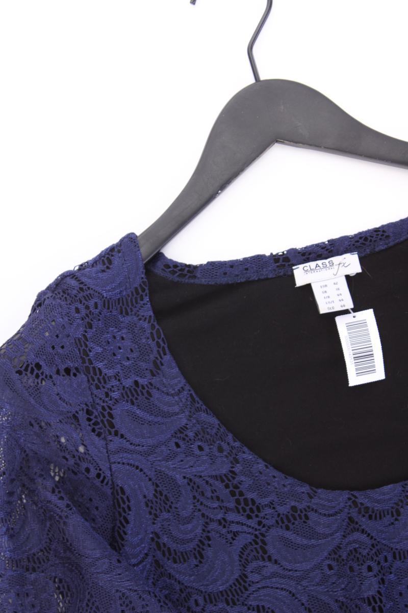 Class International Spitzenkleid Gr. 42 Langarm blau aus Polyamid
