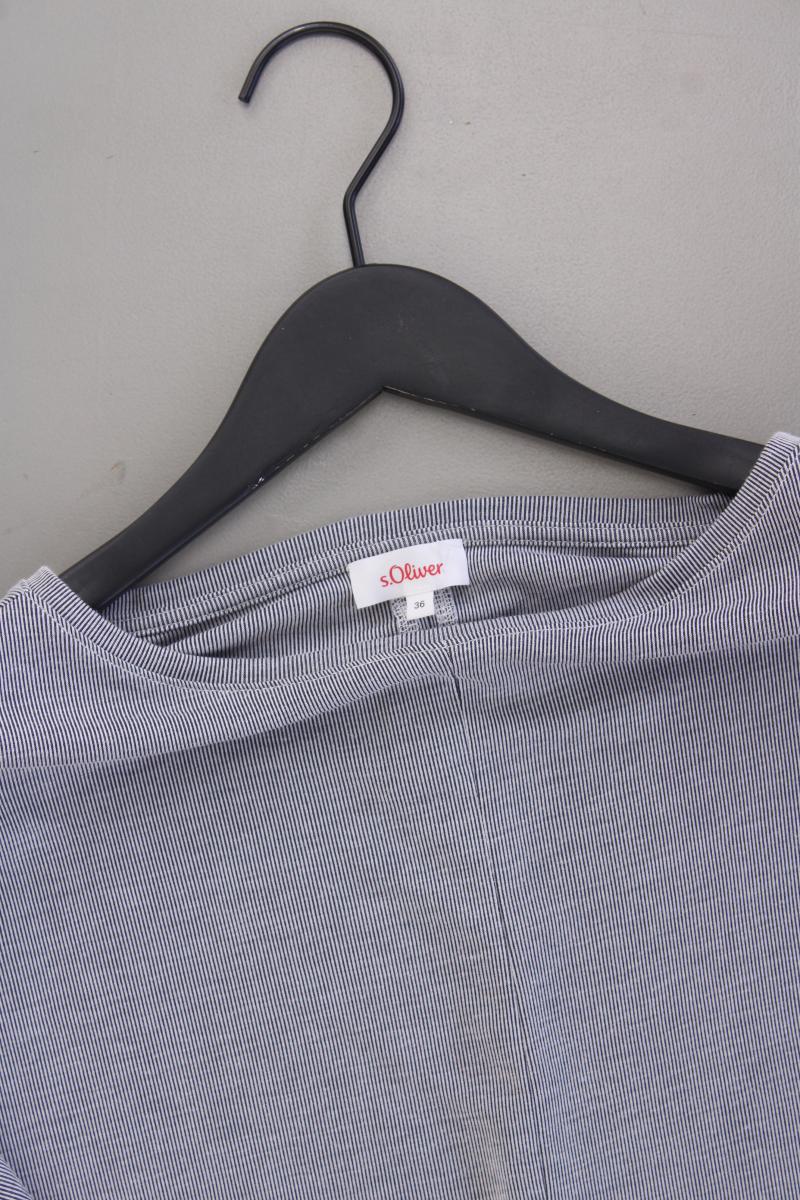 s.Oliver Oversize-Shirt Gr. 36 3/4 Ärmel grau aus Modal