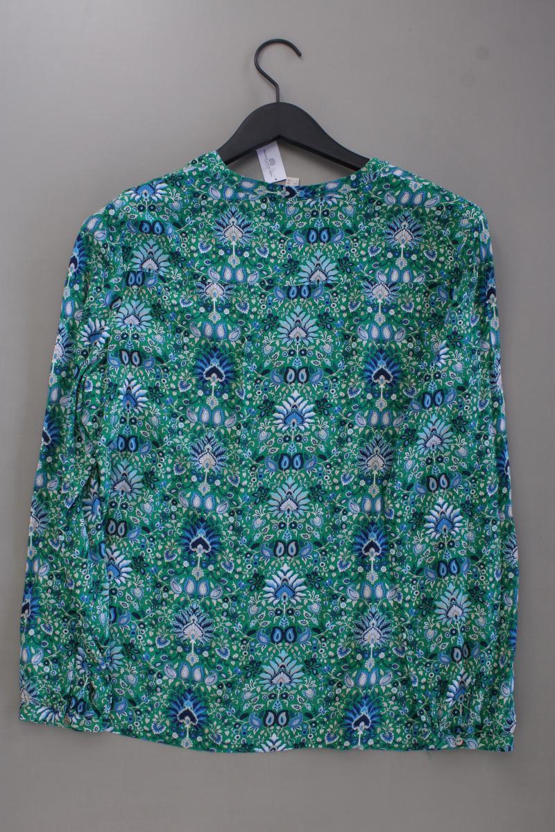 Esprit Langarmbluse Gr. 40 mit Blumenmuster grün