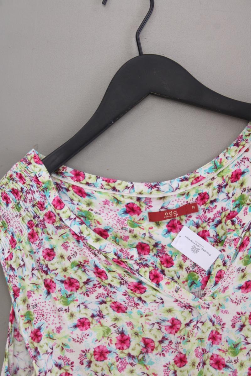 edc by Esprit Ärmellose Bluse Gr. M mit Blumenmuster mehrfarbig aus Viskose