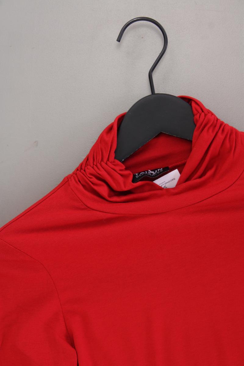 Taifun Rollkragenshirt Gr. 36 neuwertig Langarm rot aus Viskose