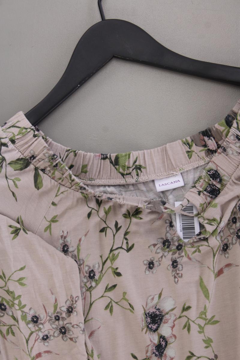 Lascana Classic Jumpsuit Gr. 38 mit Blumenmuster creme aus Viskose