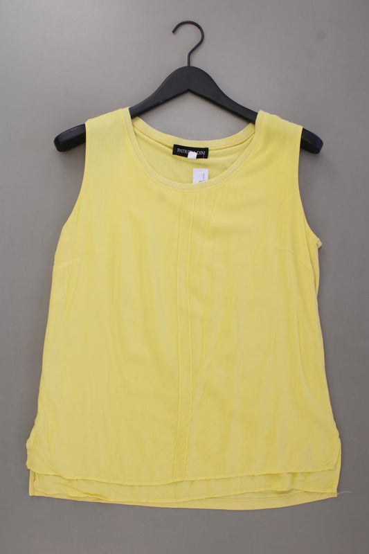 Patrizia Dini Ärmellose Bluse Gr. 40 gelb