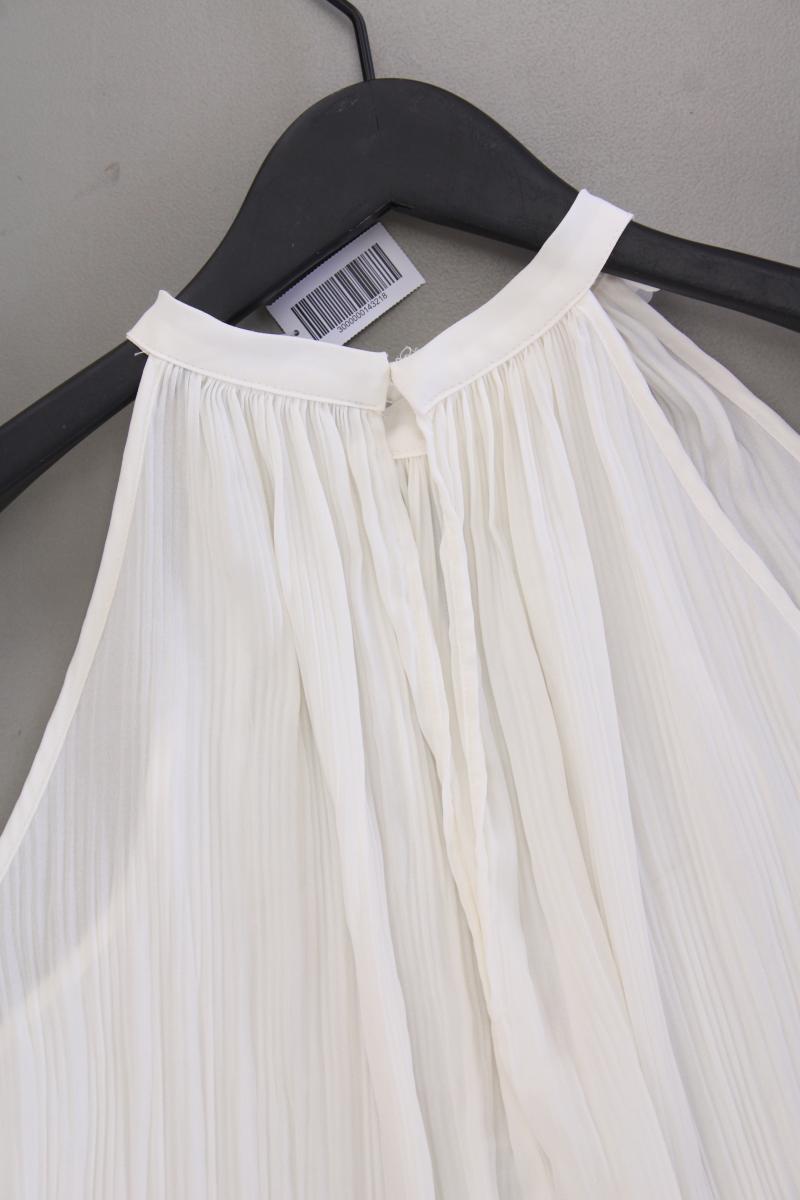 Zara Ärmellose Bluse Gr. M neuwertig creme aus Polyester