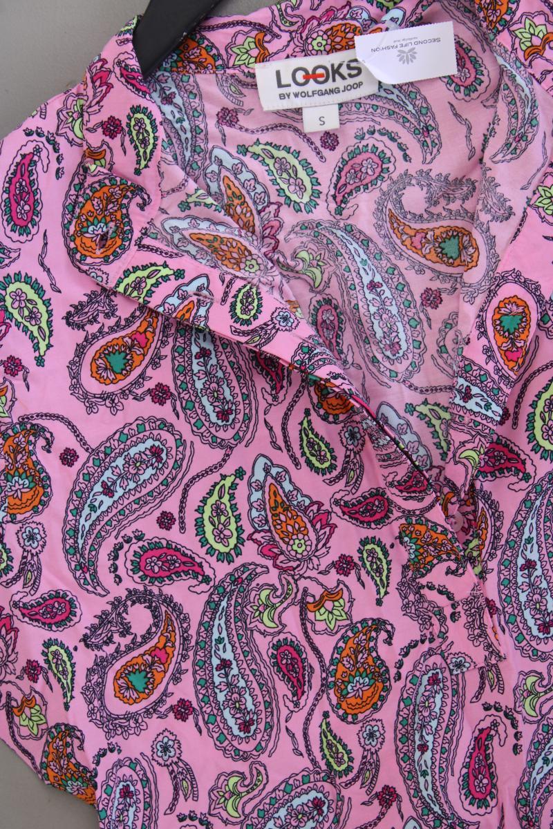 Looks by Wolfgang Joop Kurzarmkleid Gr. S mit Paisleymuster rosa aus Baumwolle