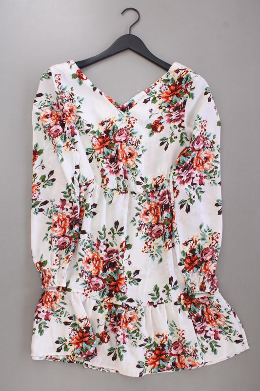 Vila Langarmkleid Gr. 36 mit Blumenmuster mehrfarbig aus Polyester