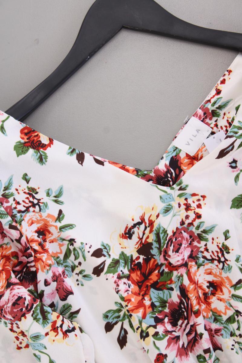 Vila Langarmkleid Gr. 36 mit Blumenmuster mehrfarbig aus Polyester