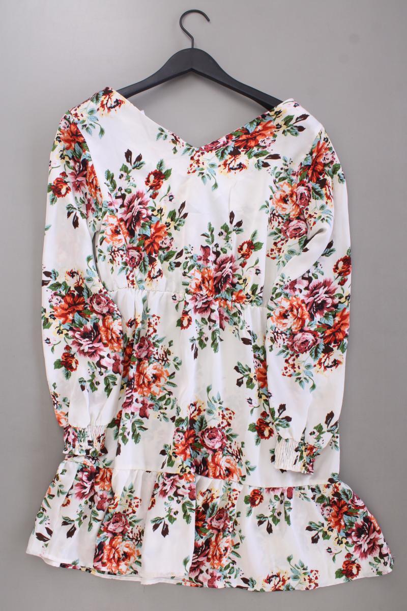 Vila Langarmkleid Gr. 36 mit Blumenmuster mehrfarbig aus Polyester