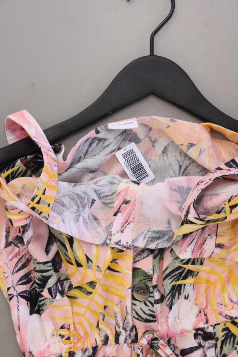 Lascana Kurzer Jumpsuit Gr. 36 mit Blumenmuster neuwertig mehrfarbig aus Viskose