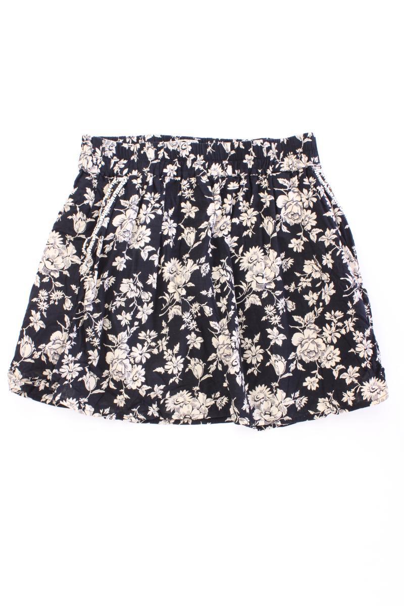 Maison Scotch Rock Gr. 38 mit Blumenmuster schwarz aus Baumwolle