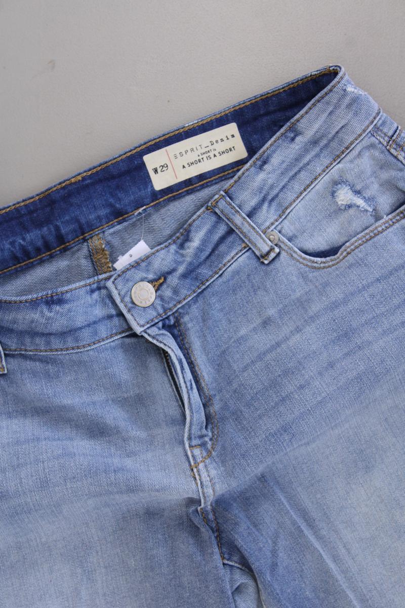 Esprit Jeansshorts Gr. W29 blau aus Baumwolle