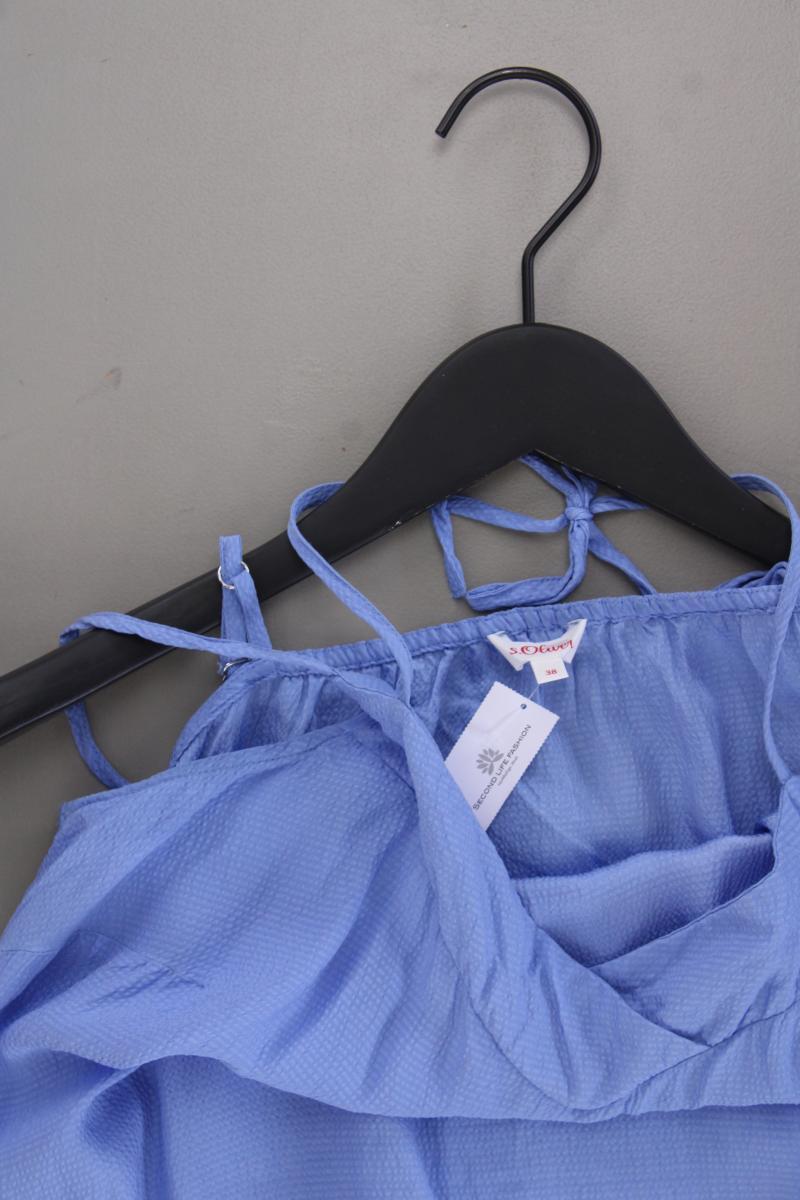 s.Oliver Spaghetti-Top Gr. 38 blau aus Viskose