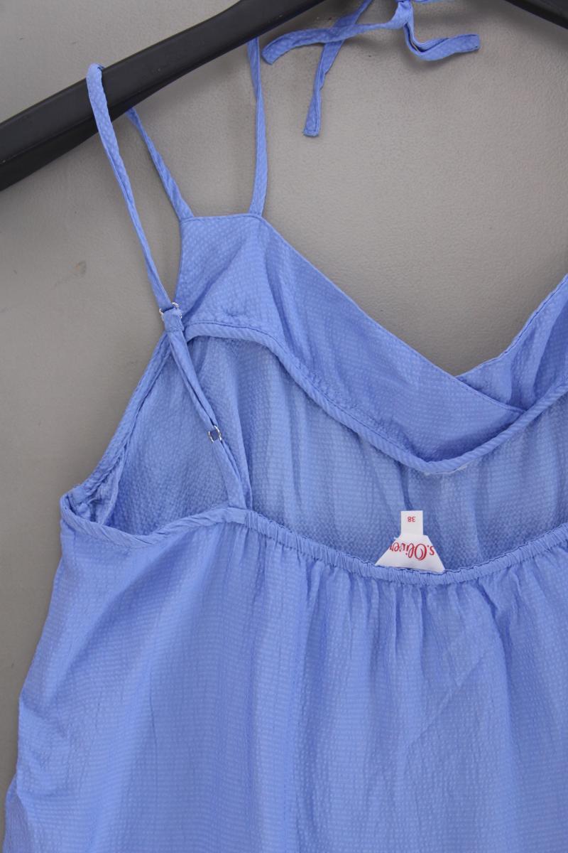 s.Oliver Spaghetti-Top Gr. 38 blau aus Viskose