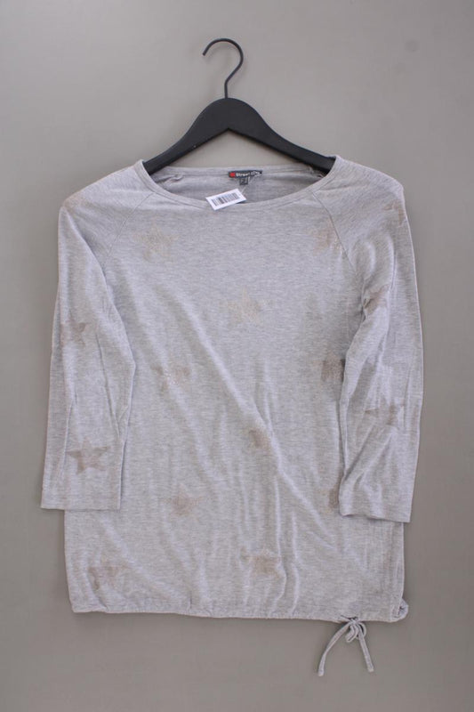 Street One Shirt mit Sternenmuster Gr. 38 3/4 Ärmel grau