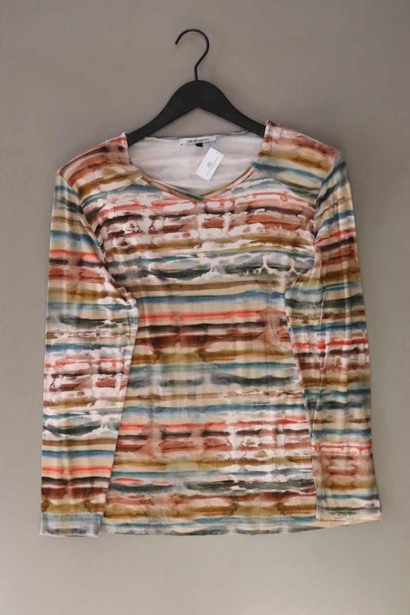 Steilmann Printshirt Gr. L Langarm mehrfarbig aus Viskose