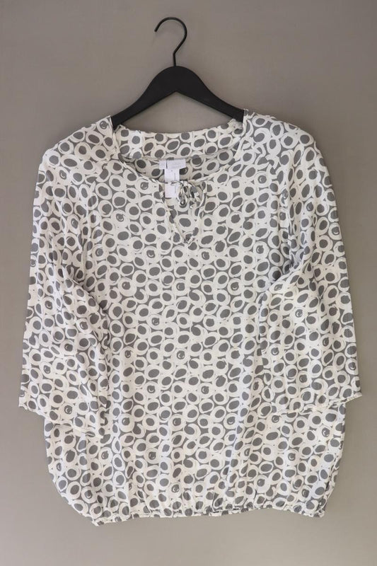 Alba Moda Regular Bluse Gr. 44 3/4 Ärmel grau aus Viskose