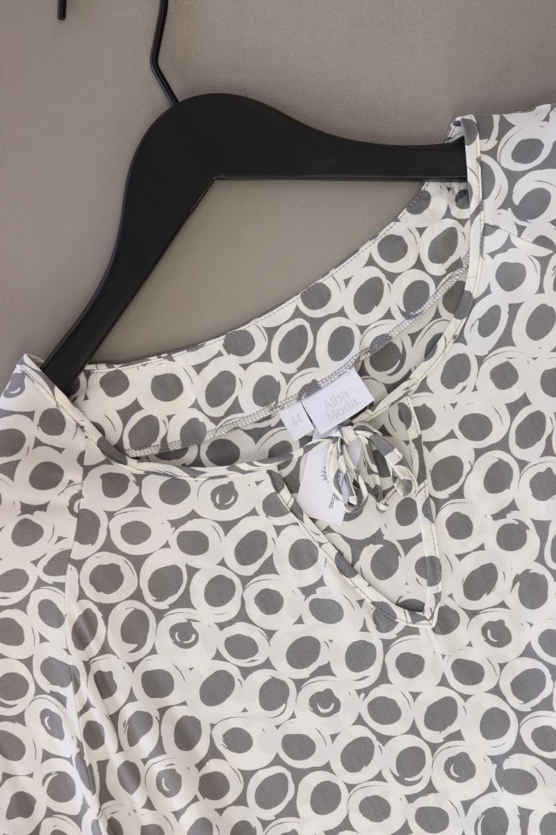 Alba Moda Regular Bluse Gr. 44 3/4 Ärmel grau aus Viskose