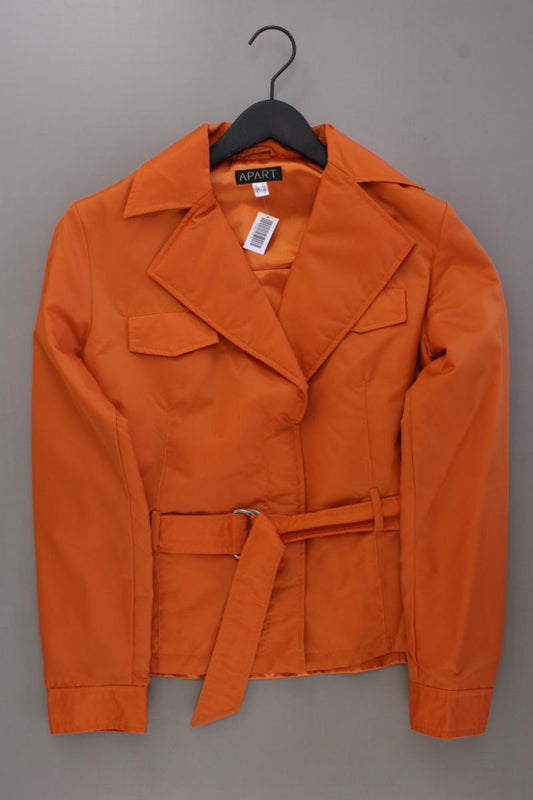 Apart Übergangsjacke Gr. 38 mit Gürtel orange aus Polyamid