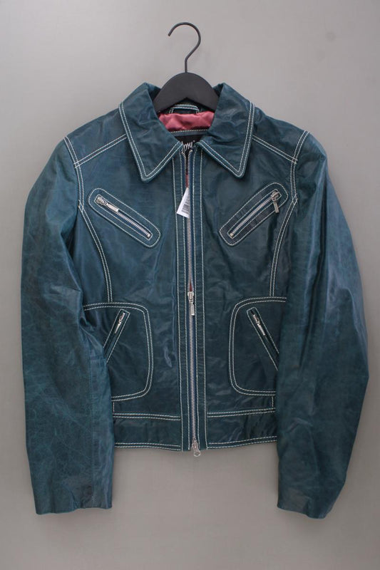 Gipsy Lederjacke Gr. L neuwertig blau