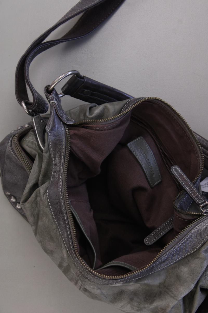 FREDsBRUDER Schultertasche neuwertig grau aus Leder