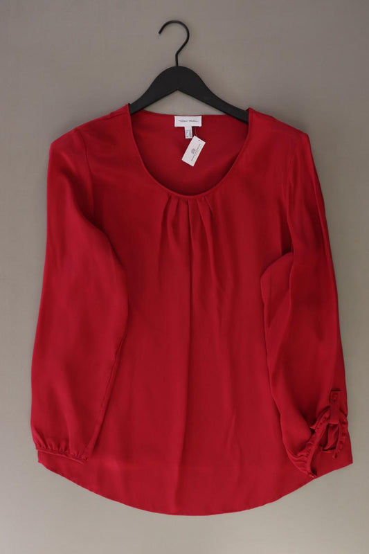 Peter Hahn Seidenbluse Gr. 44 Langarm rot
