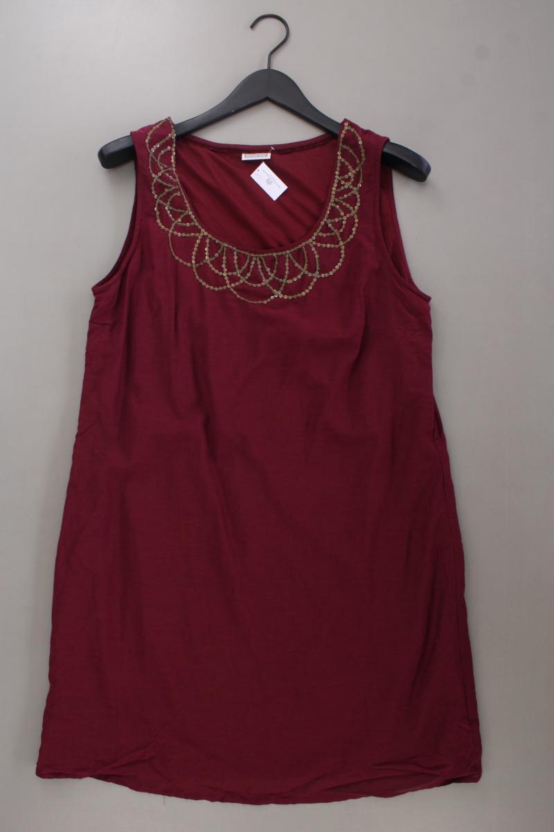Street One Midikleid Gr. 40 Ärmellos rot aus Baumwolle