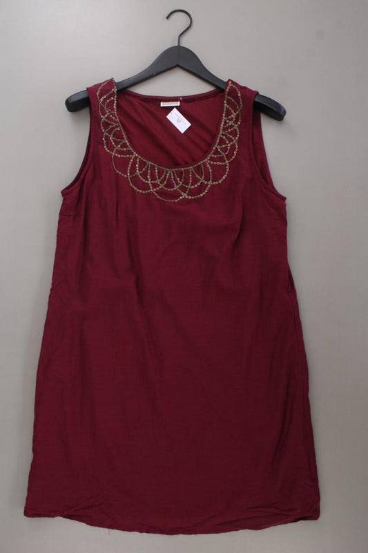 Street One Midikleid Gr. 40 Ärmellos rot aus Baumwolle