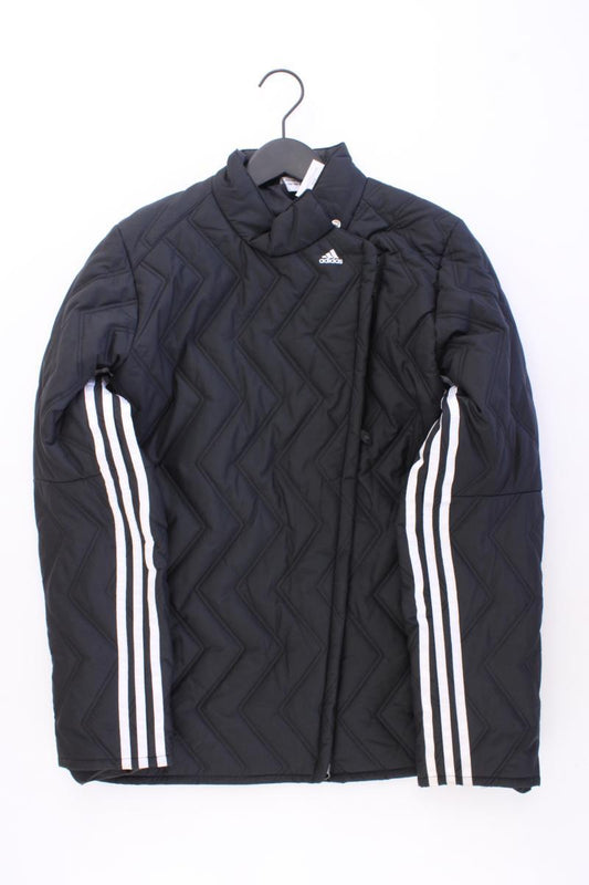 Adidas Steppjacke Gr. 38 Vintage schwarz aus Polyester