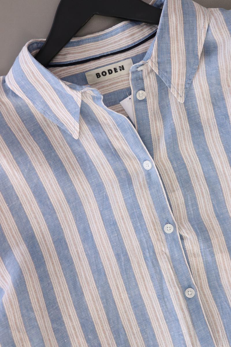 Boden Leinenbluse Gr. L gestreift neuwertig Langarm blau