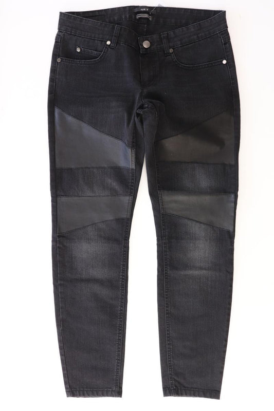 Set Straight Jeans Gr. 38 schwarz aus Baumwolle