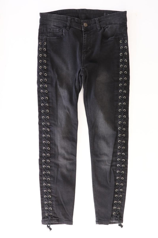 Set Straight Jeans Gr. 38 schwarz aus Baumwolle