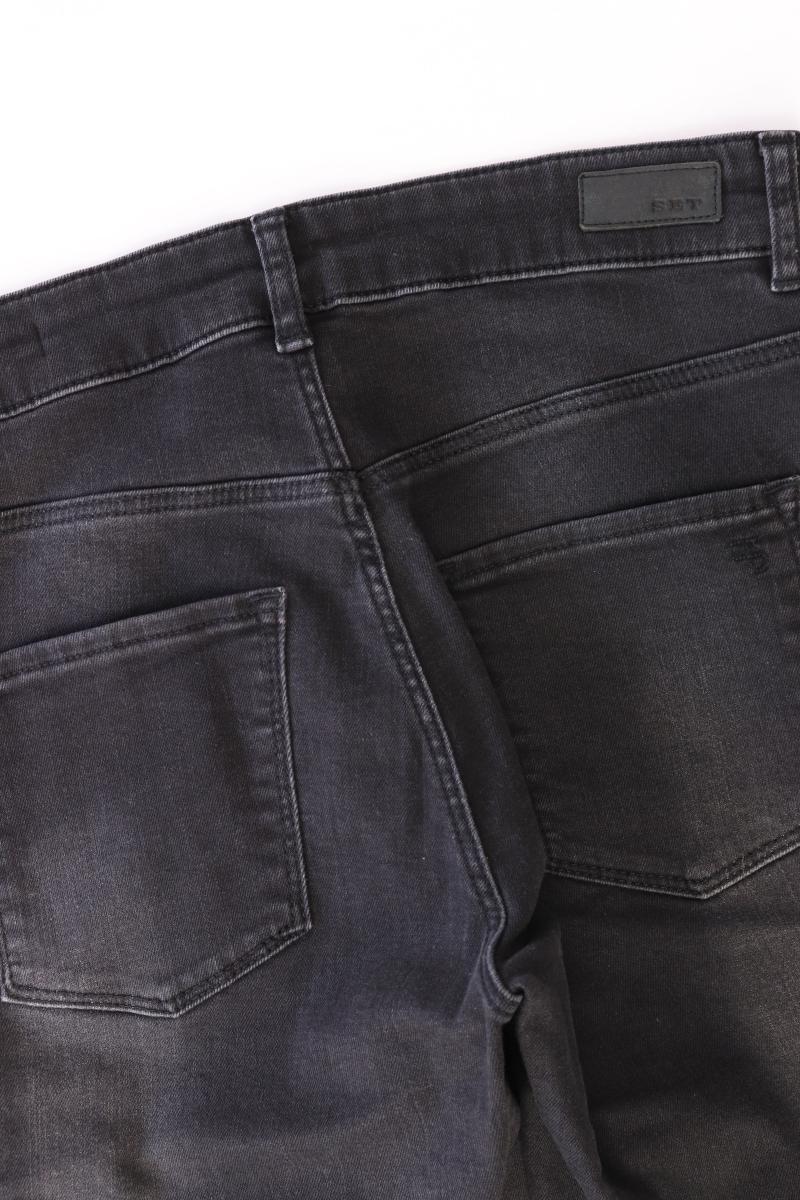 Set Straight Jeans Gr. 38 schwarz aus Baumwolle