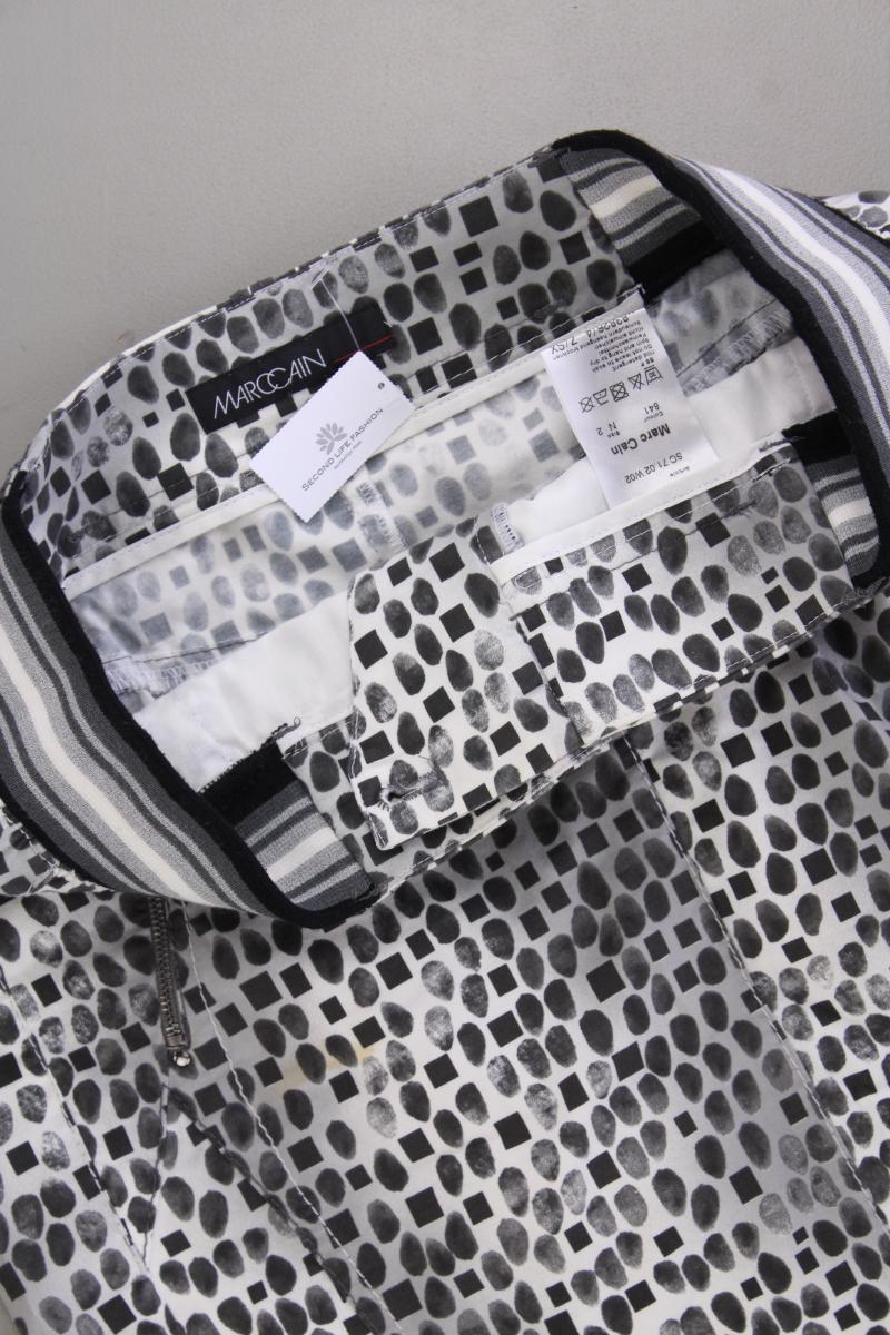Marc Cain Rock Gr. 36 mit Tierdruck grau aus Baumwolle