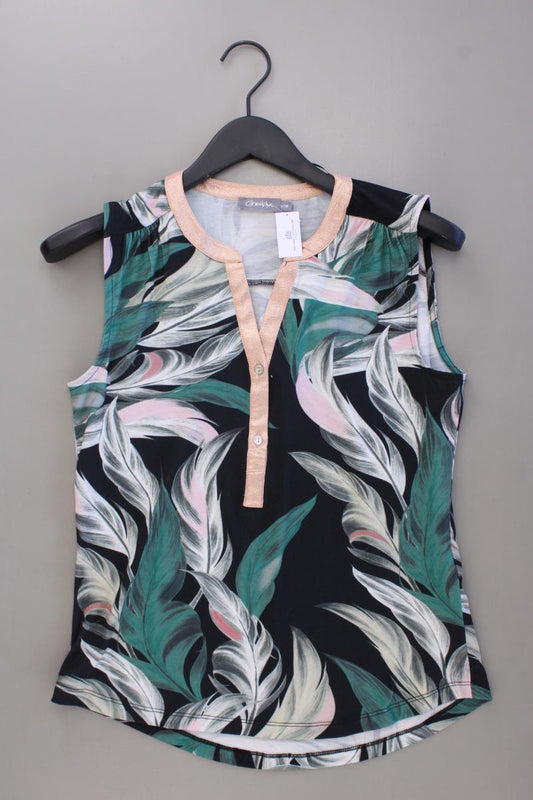 Geisha Ärmellose Bluse Gr. 36 mit Blumenmuster mehrfarbig aus Polyester