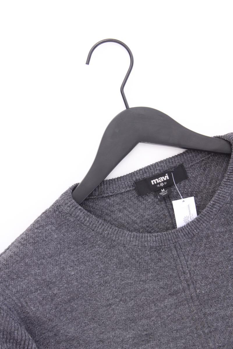 Mavi Langarmpullover für Herren Gr. M grau aus Polyacryl