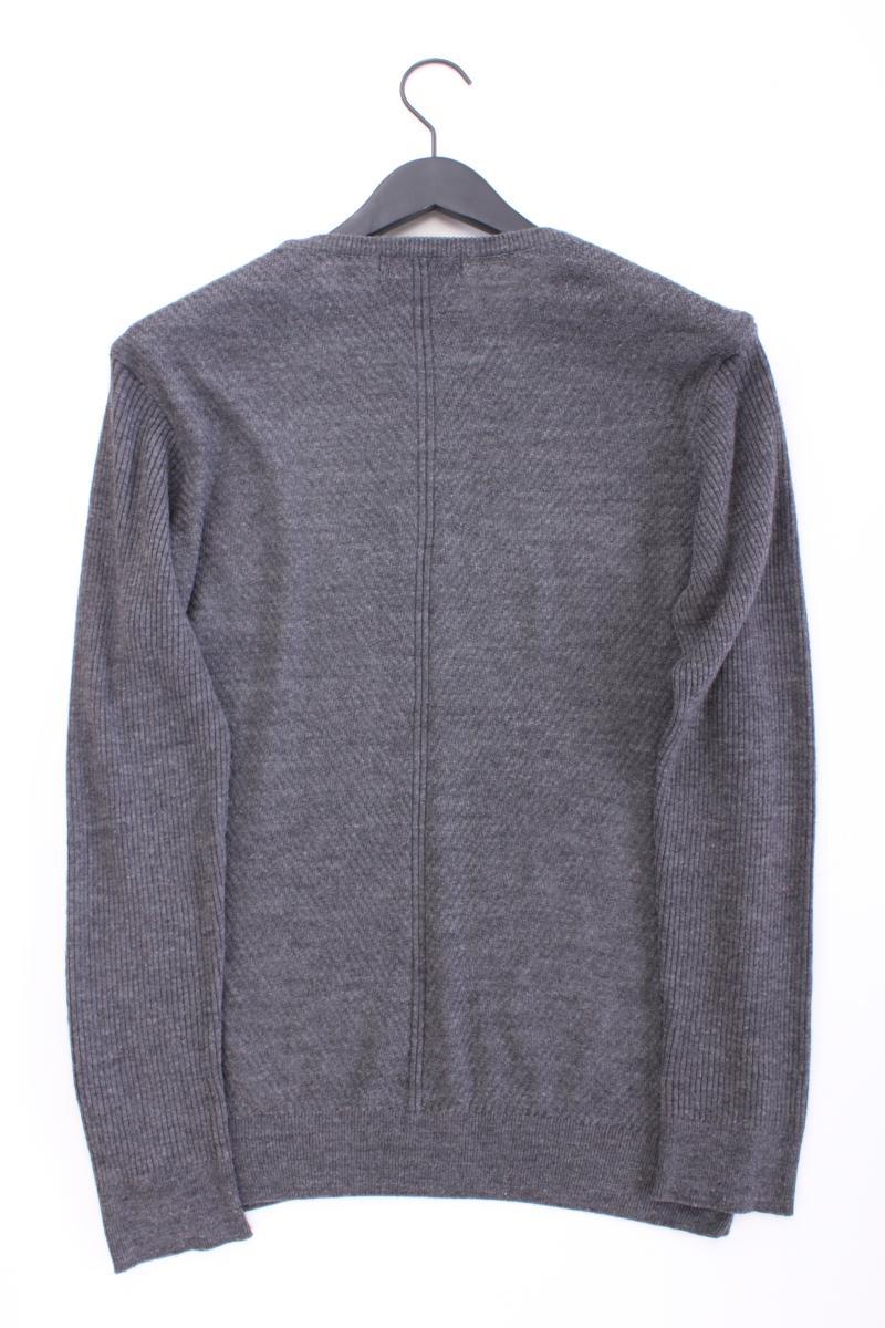 Mavi Langarmpullover für Herren Gr. M grau aus Polyacryl