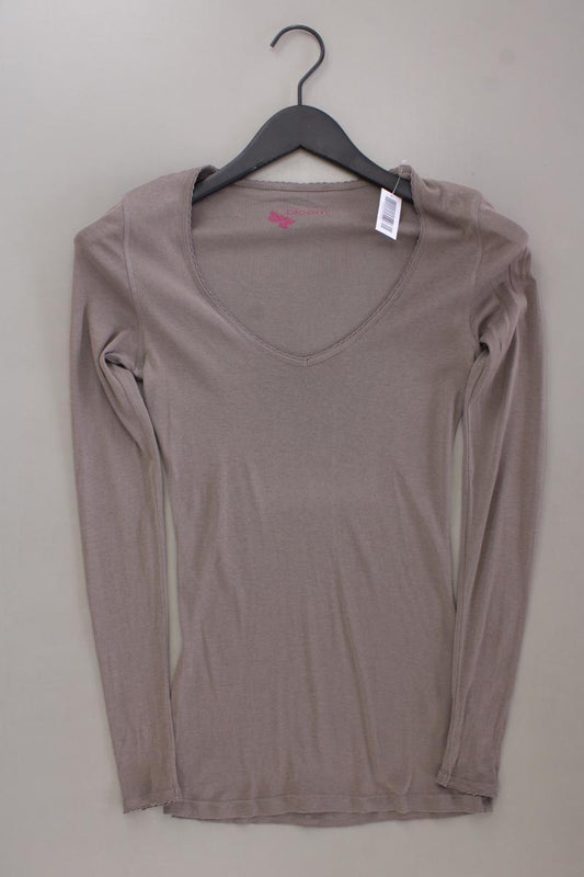 Bloom Longsleeve-Shirt Gr. 38 Langarm braun aus Baumwolle