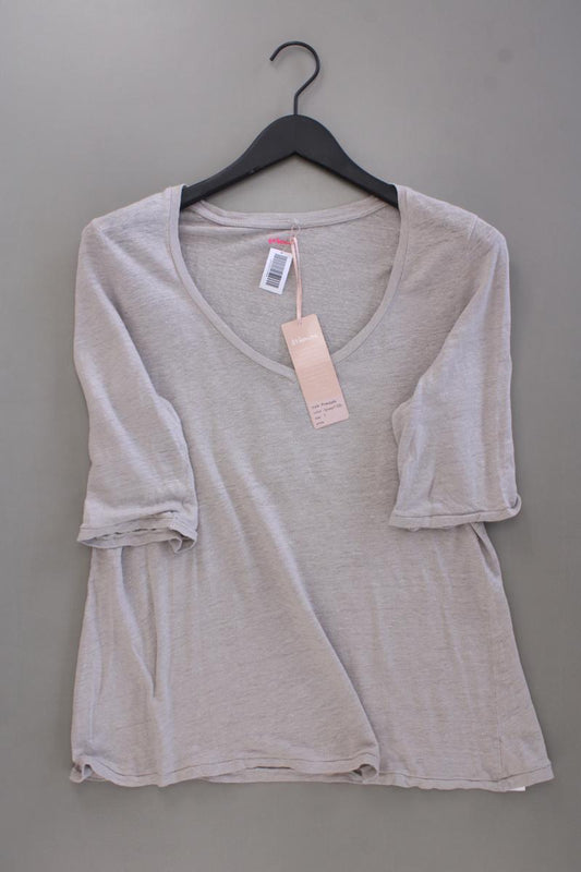 81hours T-Shirt Gr. L neu mit Etikett Kurzarm grau aus Leinen
